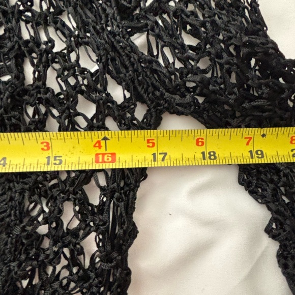 Ralph Lauren Black Label Crochet & Leather Coverup/Shirt, Sample, NWOT - Picture 15 of 16